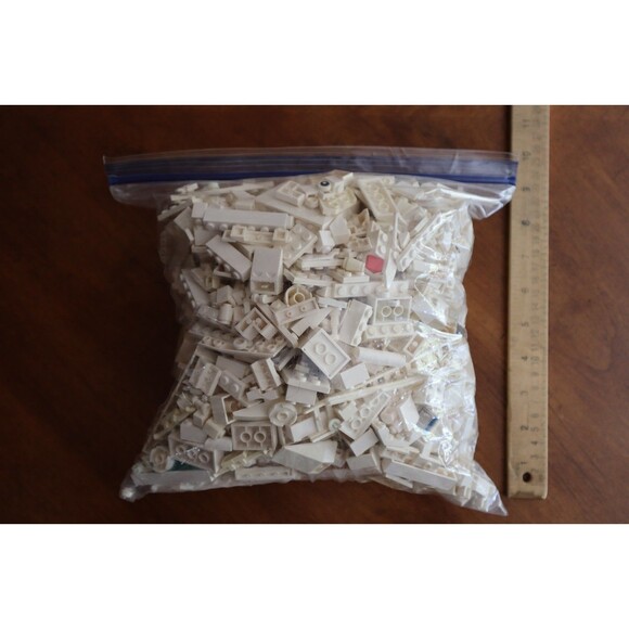 Lego Other - 2 lbs. Pounds 9oz Mixed Lot Lego Bulk White Bricks Pieces Plates Blocks READ